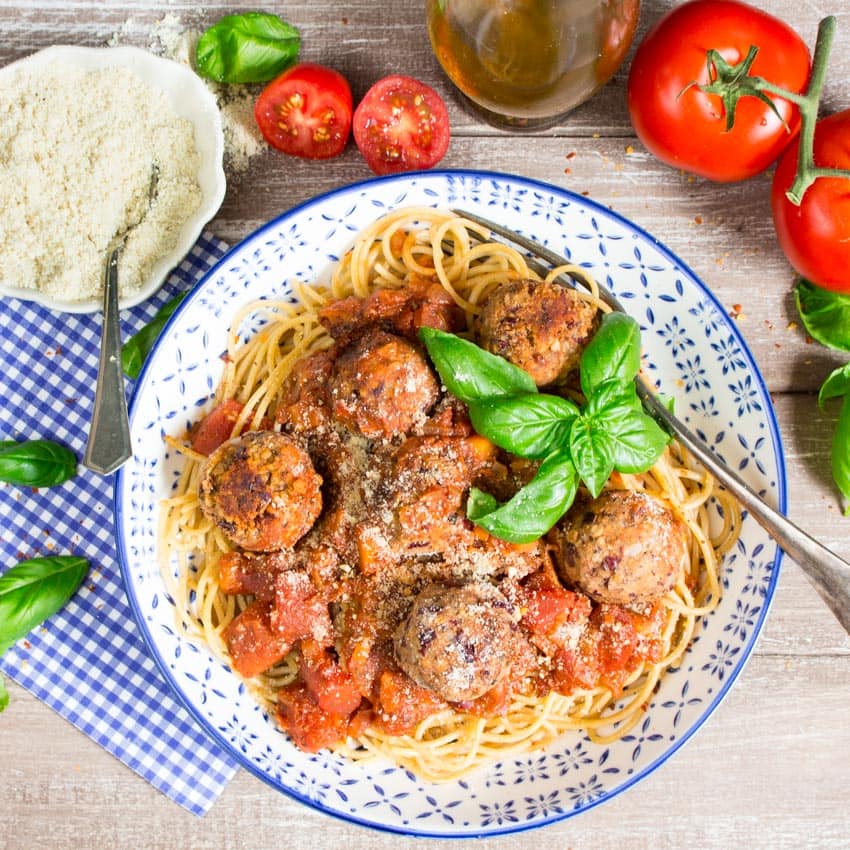 Vegan Meatballs with Spaghetti 6